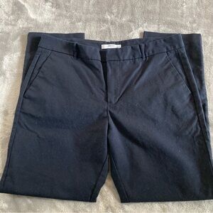 Mango Suit Black Cropped Trouser Pants Pockets Size 10